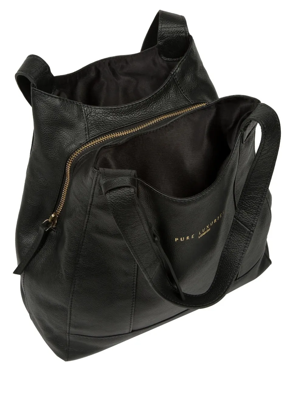 Noir - Sac à main Pure Luxuries London Colette en cuir