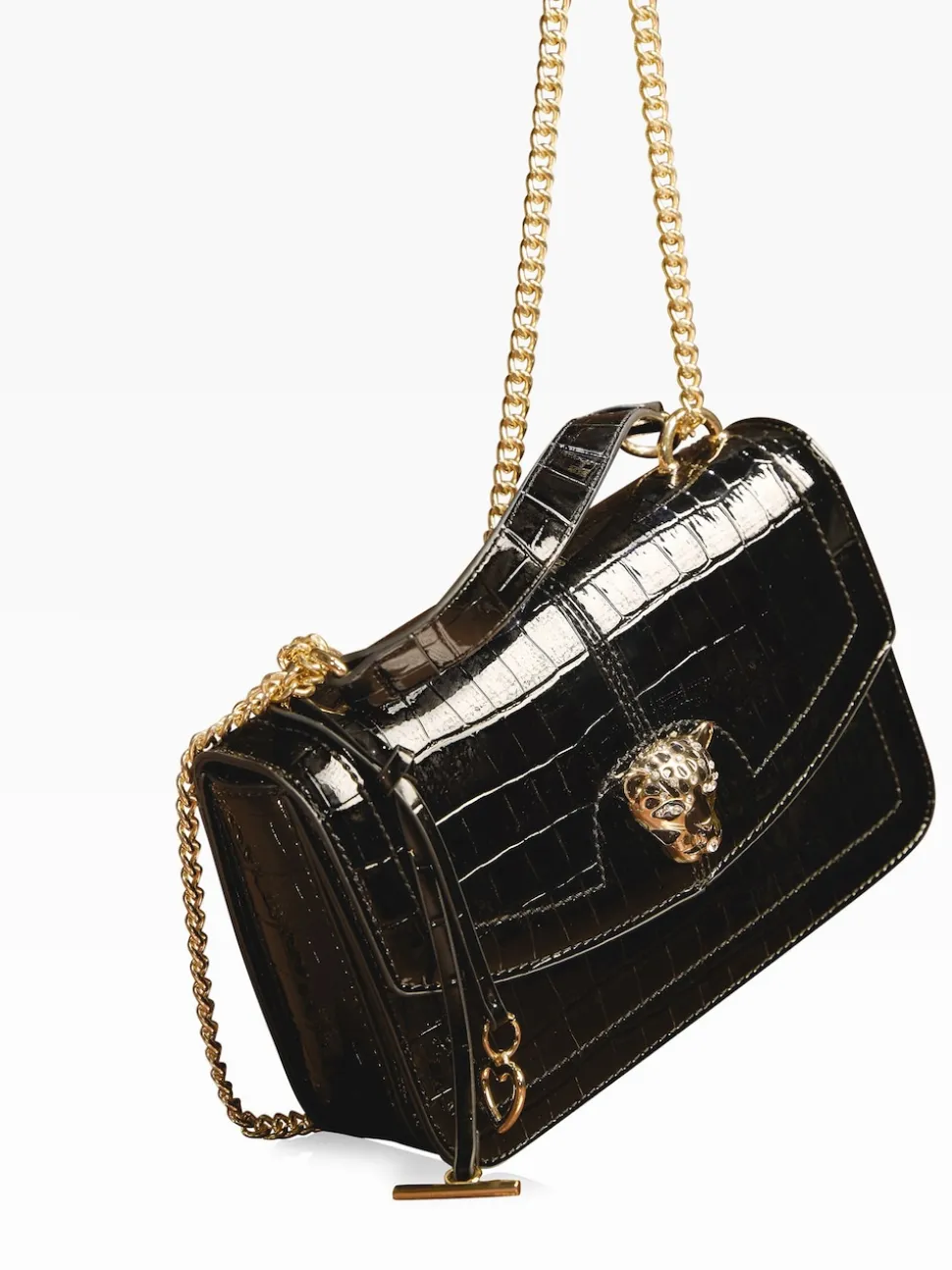 Noir - Sac bandoulière Lipsy chaîne moyenne