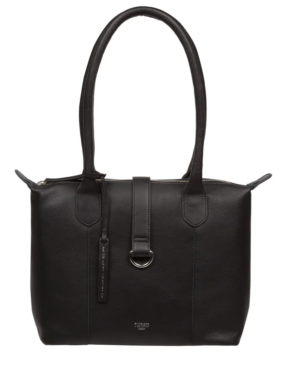 Noir - Sac cabas Cultured London Uma en cuir