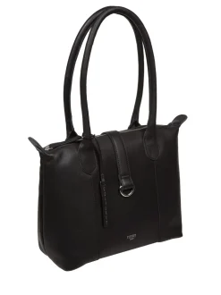Noir - Sac cabas Cultured London Uma en cuir