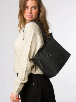 Noir - Sac cabas Cultured London Uma en cuir