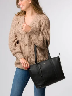 Noir - Sac cabas Pure Luxuries London Alcester en cuir