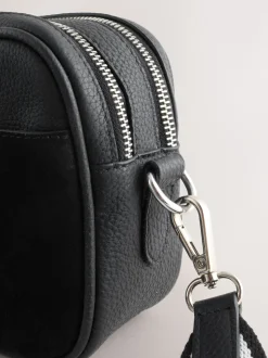 Noir - Sac d'appareil photo en cuir