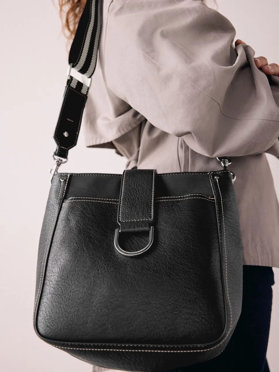 Noir - Sac messager structuré