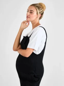 Noir - Salopette de maternité JoJo Maman Bébé en jersey