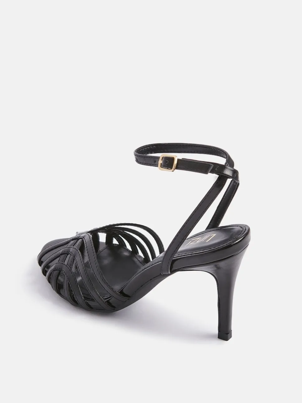 Noir - Sandales à talons aiguilles Linzi Eros en cage