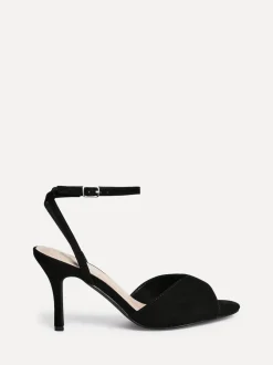 Noir - Sandales à talons aiguilles Linzi Parlour à bout ouvert