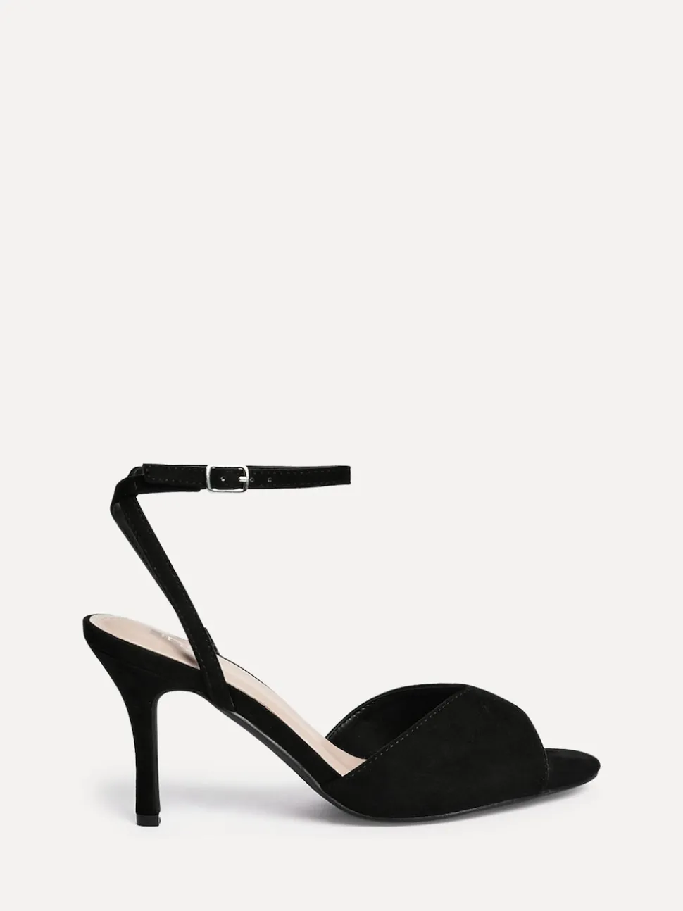 Noir - Sandales à talons aiguilles Linzi Parlour à bout ouvert