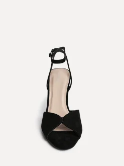 Noir - Sandales à talons aiguilles Linzi Parlour à bout ouvert