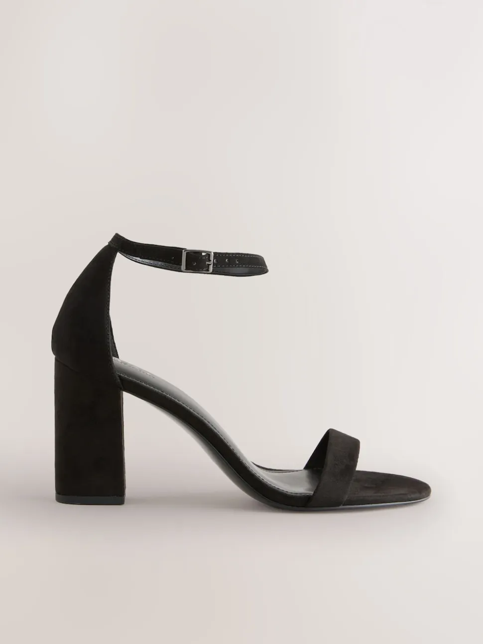 Noir - Sandales à talons carrés