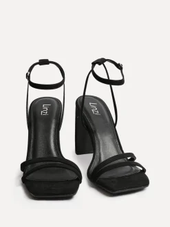 Noir - Sandales à talons carrés Linzi Gesture