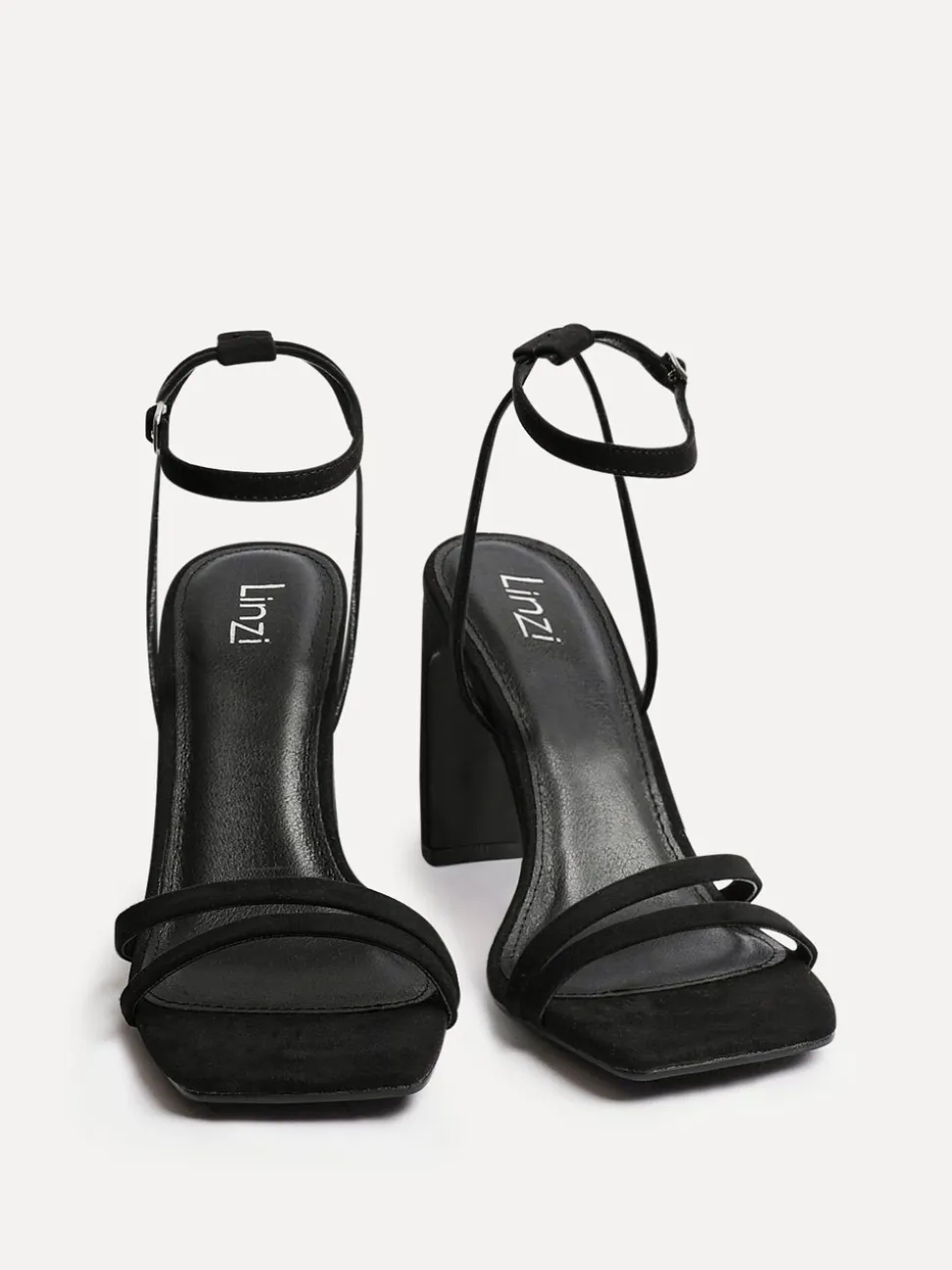 Noir - Sandales à talons carrés Linzi Gesture