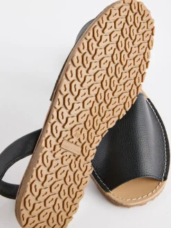 Noir - Sandales en cuir Beach