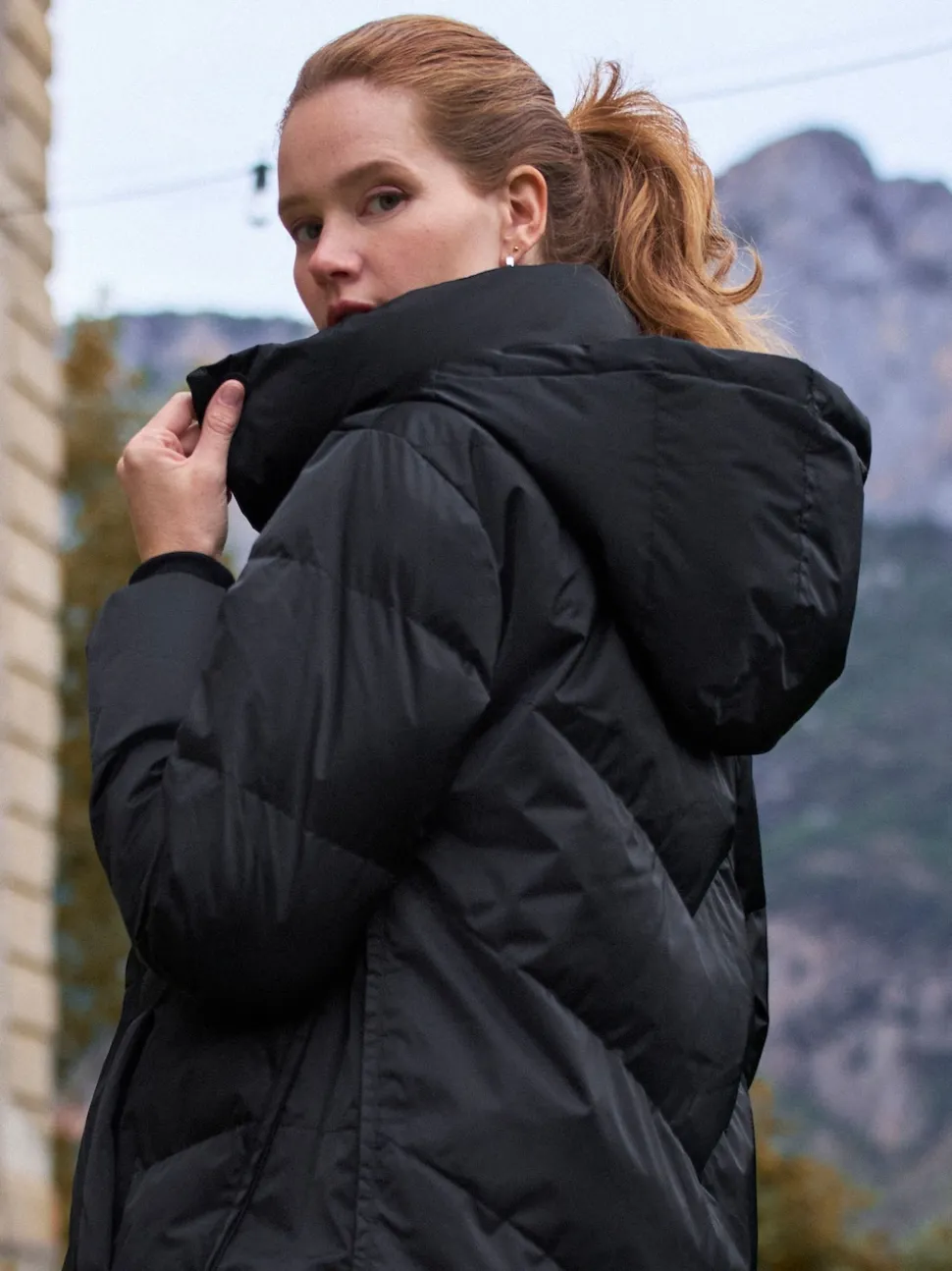 Noir - Seraphine Long 3-en-1 Doudoune de Grossesse et de portage