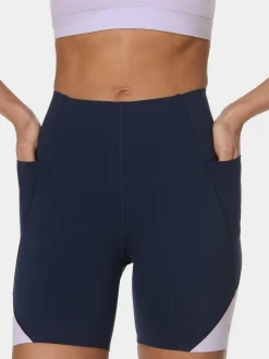 Noir - Short Betty Power UltraSculpt taille haute 6» en sueur