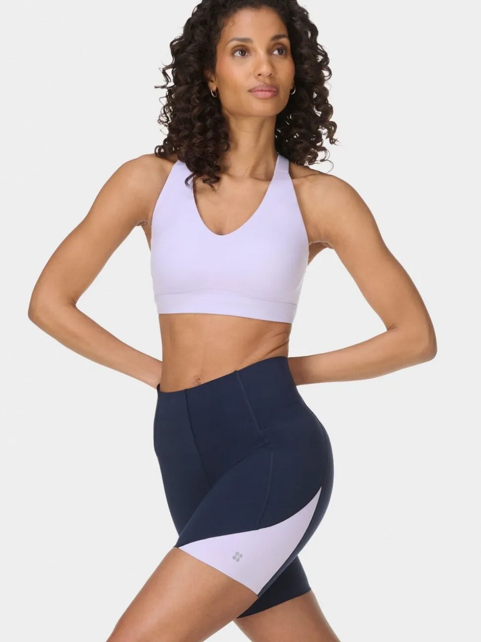 Noir - Short Betty Power UltraSculpt taille haute 6» en sueur