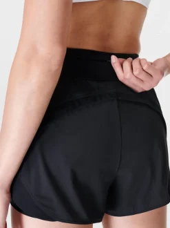 Noir - Short de course Betty Tempo en sueur