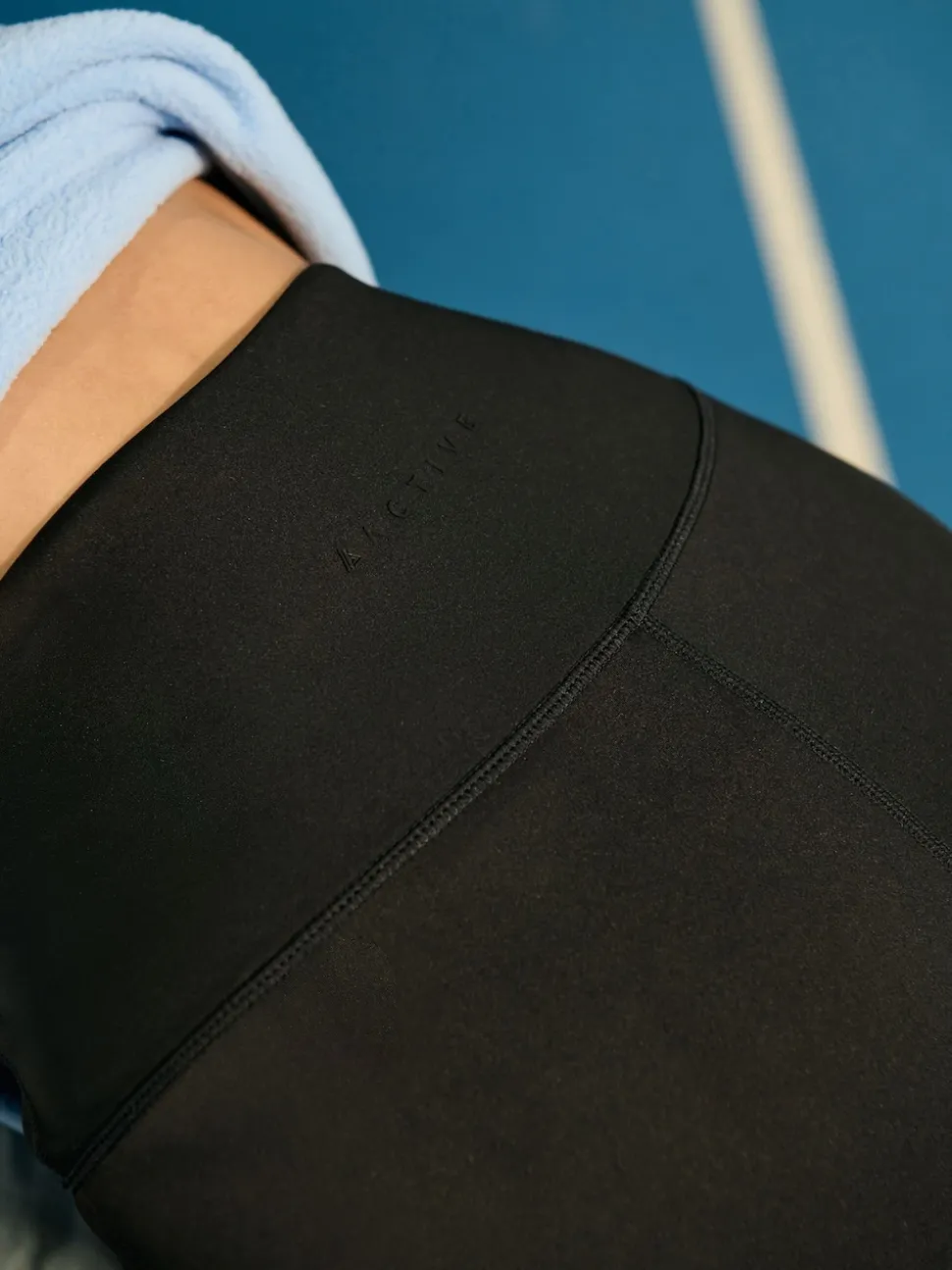 Noir - Short de sport cycliste Active Power