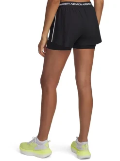 Noir - Short Under Armour Tech Play Up 2en1