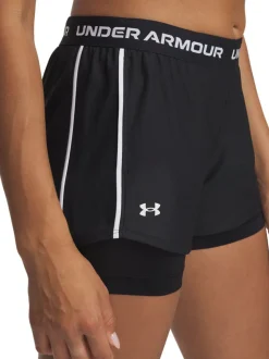 Noir - Short Under Armour Tech Play Up 2en1