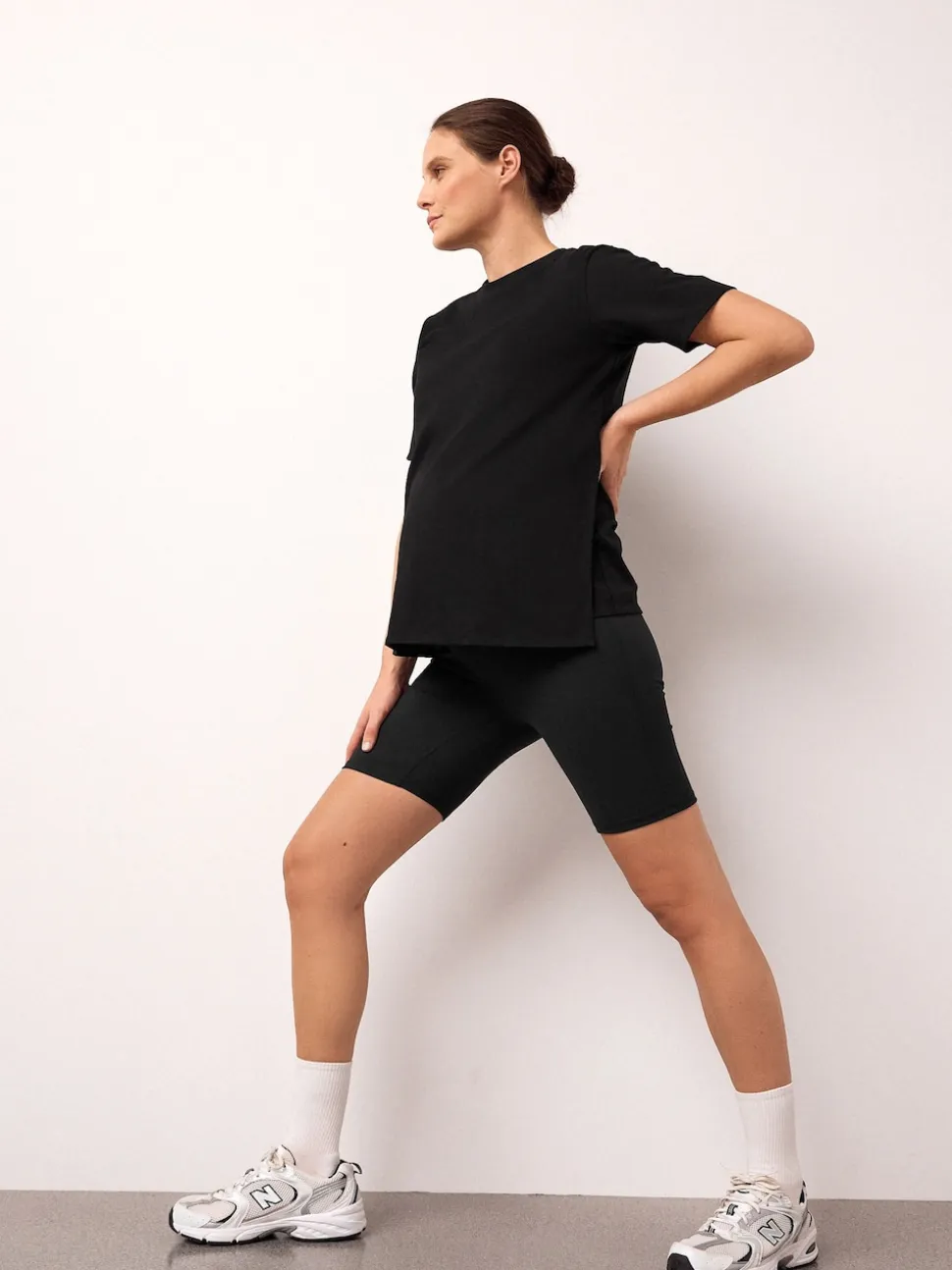 Noir - Shorts de sport de grossesse
