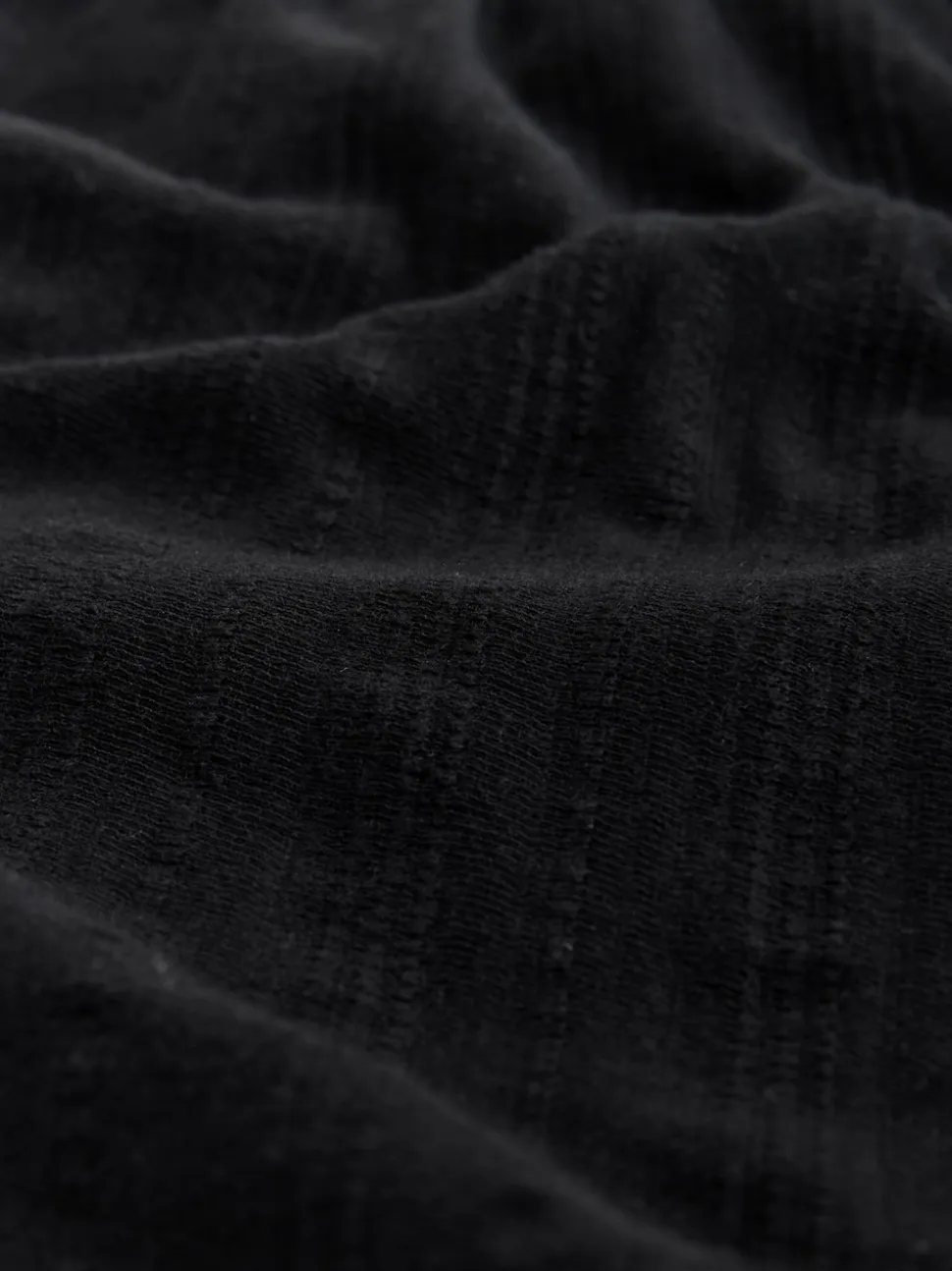 Noir - Shorts en jersey froncé