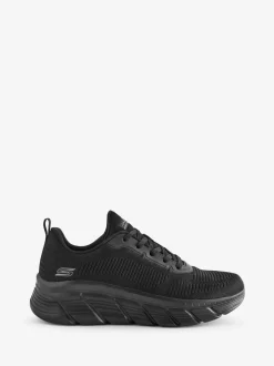 Noir - Skechers Womens Bobs B Flex Hi Flying Trainers