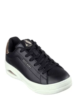 Noir - Skechers Womens UNO Court Trainers