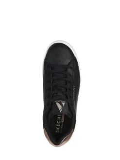 Noir - Skechers Womens UNO Court Trainers