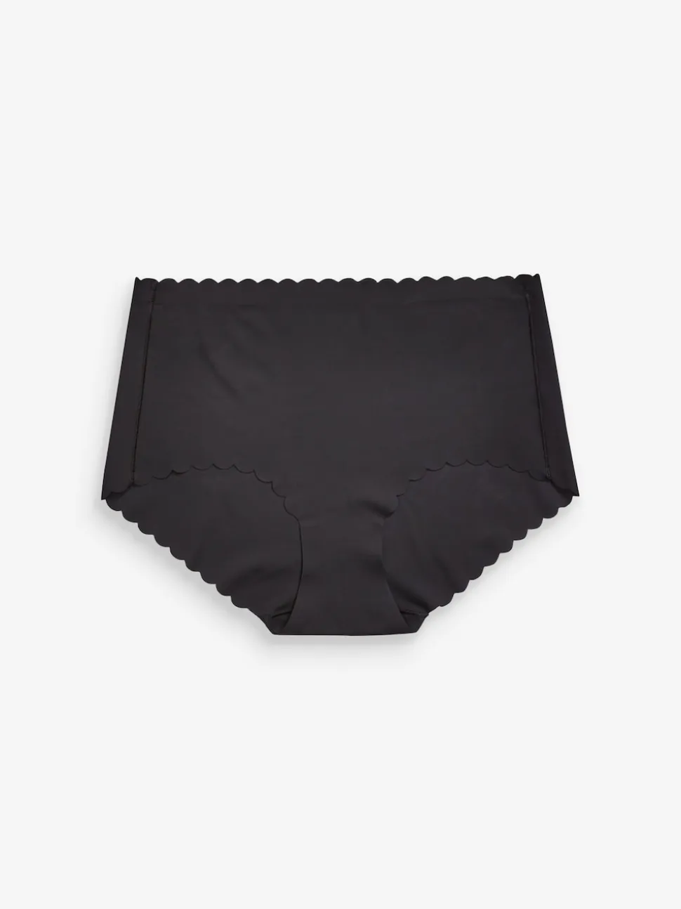 Noir - Slip invisible à bord festonné