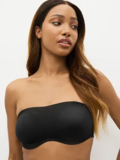 Noir - Soutien-gorge bandeau sans bretelles DD+ sans rembourrage Minimise