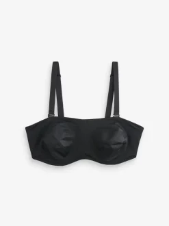 Noir - Soutien-gorge bandeau sans bretelles DD+ sans rembourrage Minimise