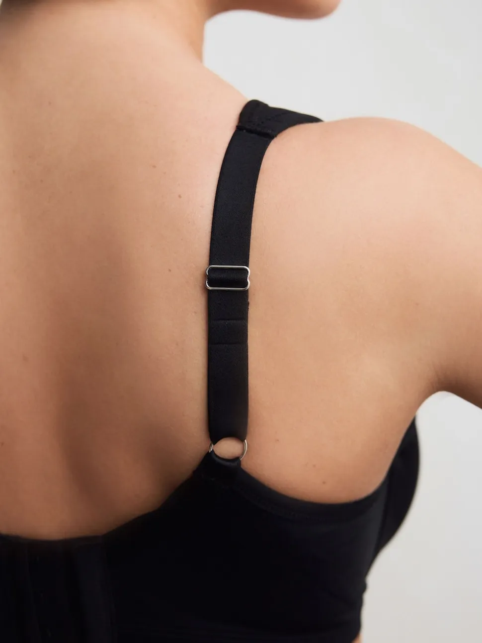 Noir - Soutien-gorge DD+ ultra doux confortable à bretelles rembourrées minimisant