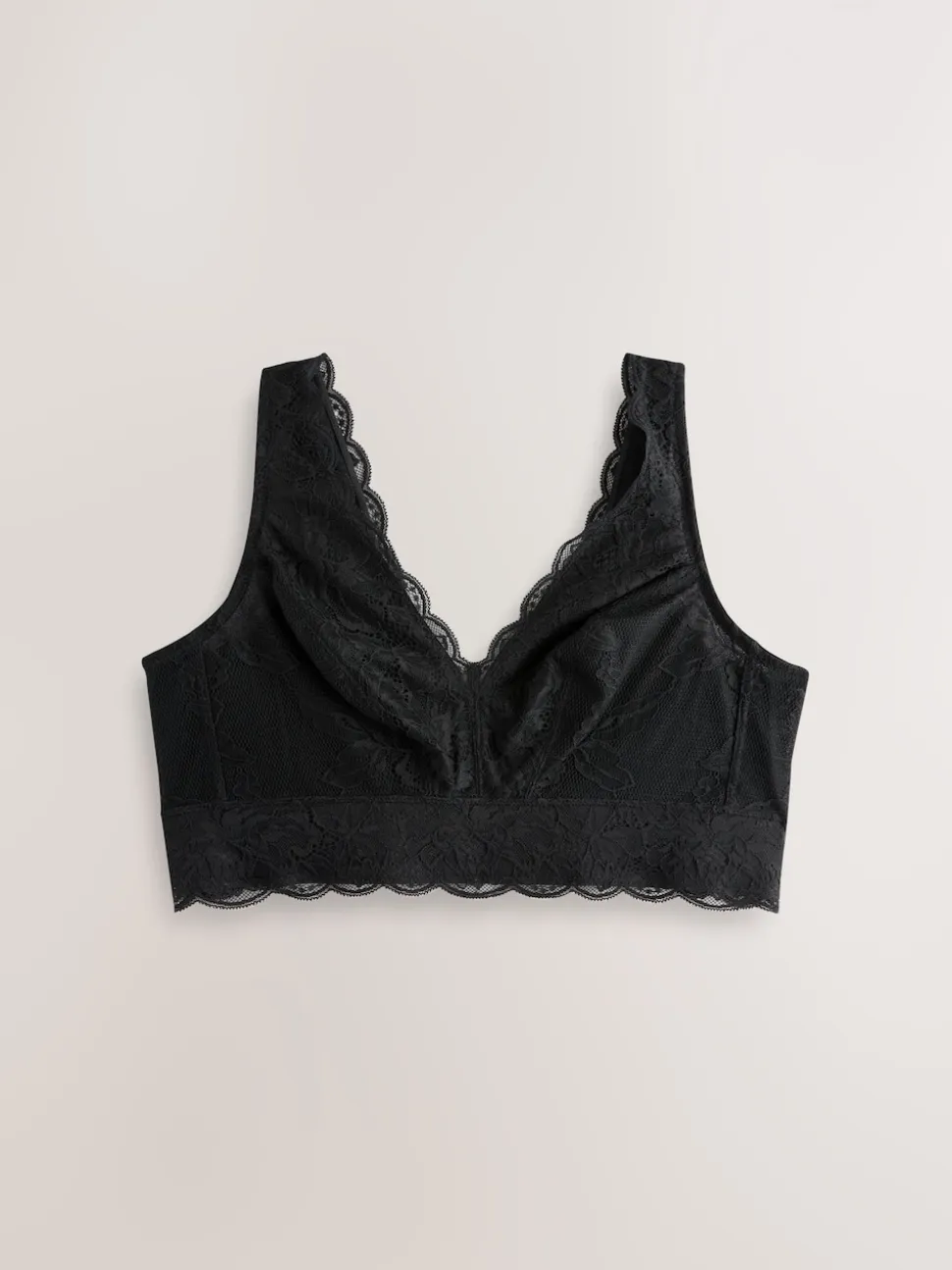 Noir - Soutien-gorge en dentelle maintien total