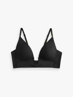 Noir - Soutien-gorge multiposition A-E à décolleté plongeant profond