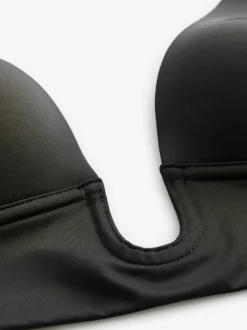 Noir - Soutien-gorge multiposition A-E à décolleté plongeant profond