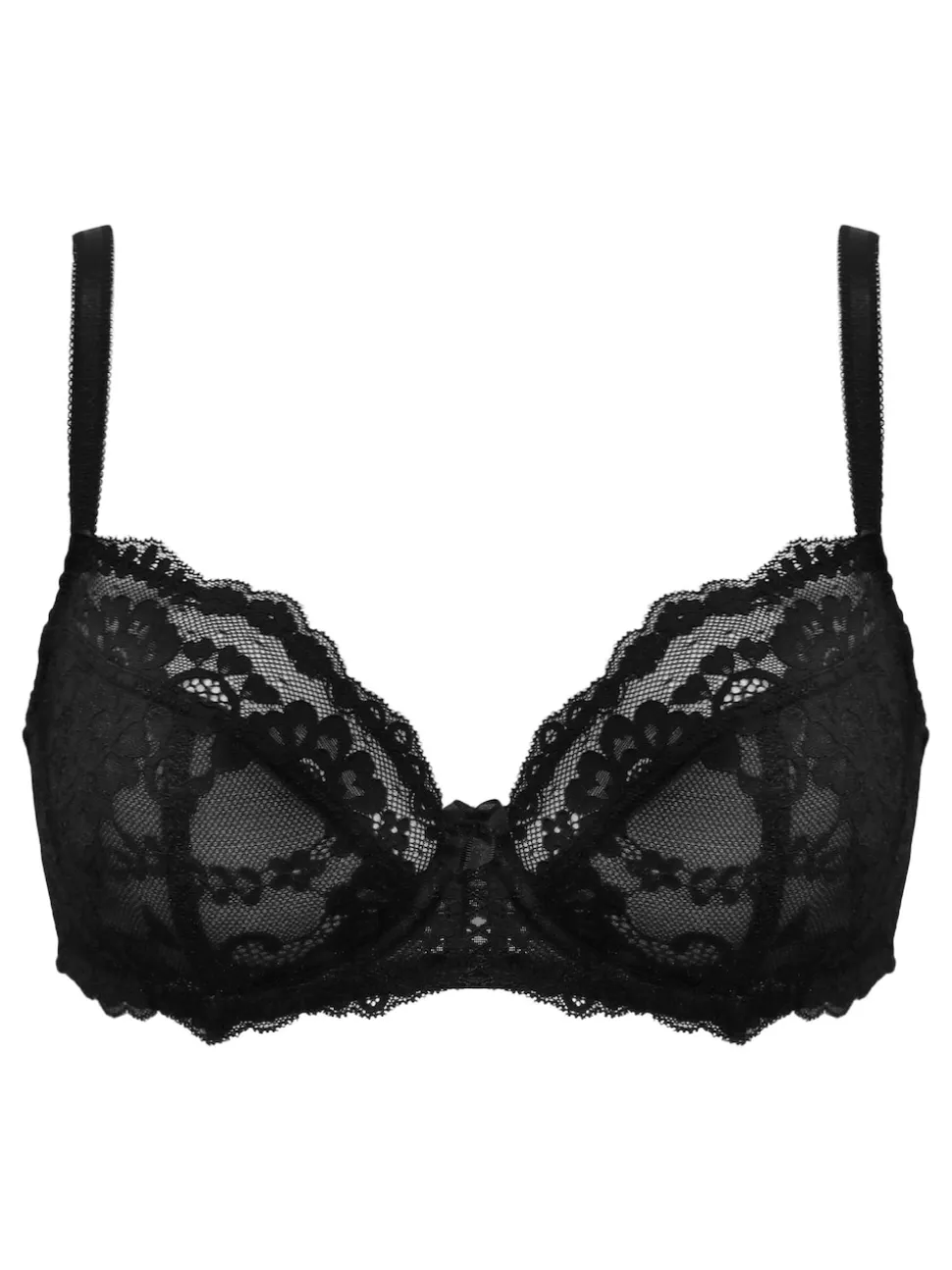 Noir - Soutien-gorge Pour Moi Fleur à balconnet