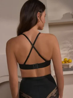 Noir - Soutien-gorge push-up multiway sans bretelles A-E