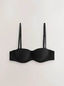 Noir - Soutien-gorge push-up multiway sans bretelles A-E