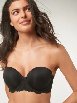 Noir - Soutien-gorge push-up push-up A-DD Triple Boost sans bretelles