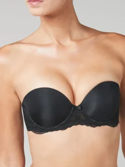 Noir - Soutien-gorge push-up push-up A-DD Triple Boost sans bretelles