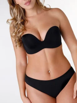 Noir - Soutien-gorge Wonderbra Perfect Body Ultimate Skin sans bretelles et sans armatures