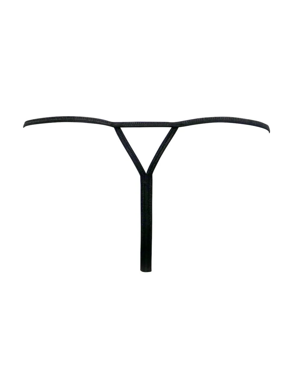Noir - String sans entrejambe Pour Moi For Your Eyes Only taille haute