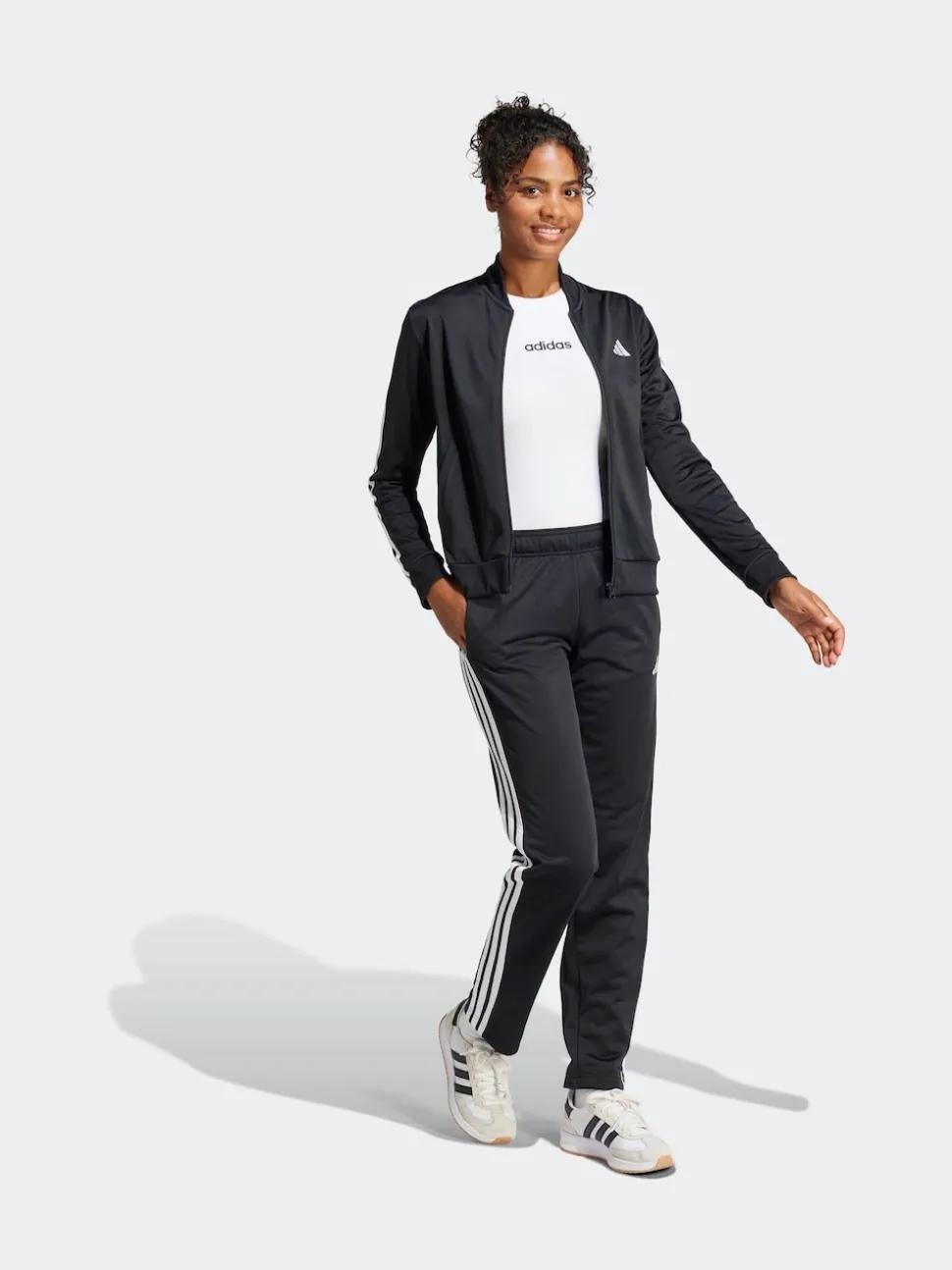 Noir - Survêtement adidas Essentials avec logo à 3 bandes