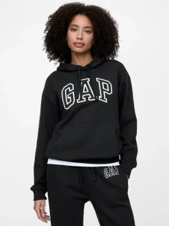 Noir - Sweat à capuche Gap avec logo