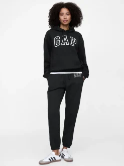 Noir - Sweat à capuche Gap avec logo