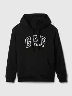Noir - Sweat à capuche Gap avec logo