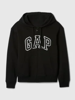 Noir - Sweat à capuche Gap avec logo