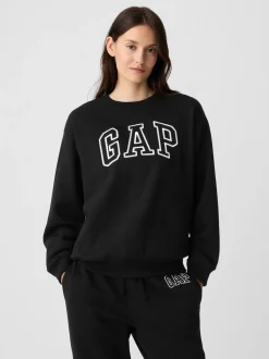 Noir - Sweat Gap décontracté à logo