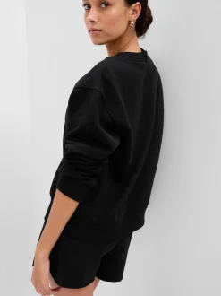 Noir - Sweat Gap décontracté à logo